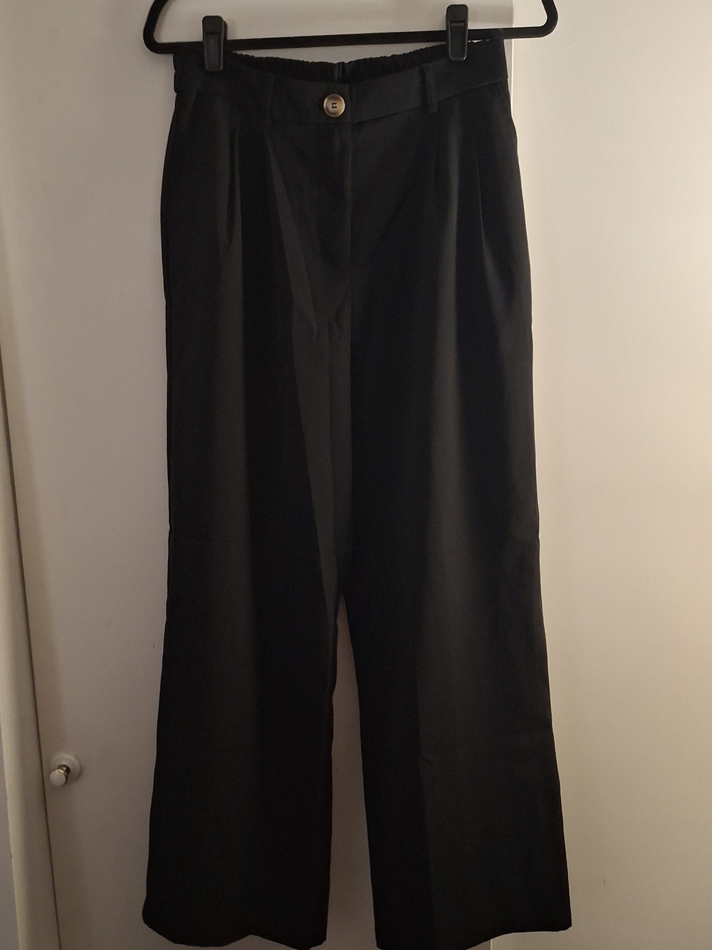 Lullusory Wide Leg Black Women's Trousers